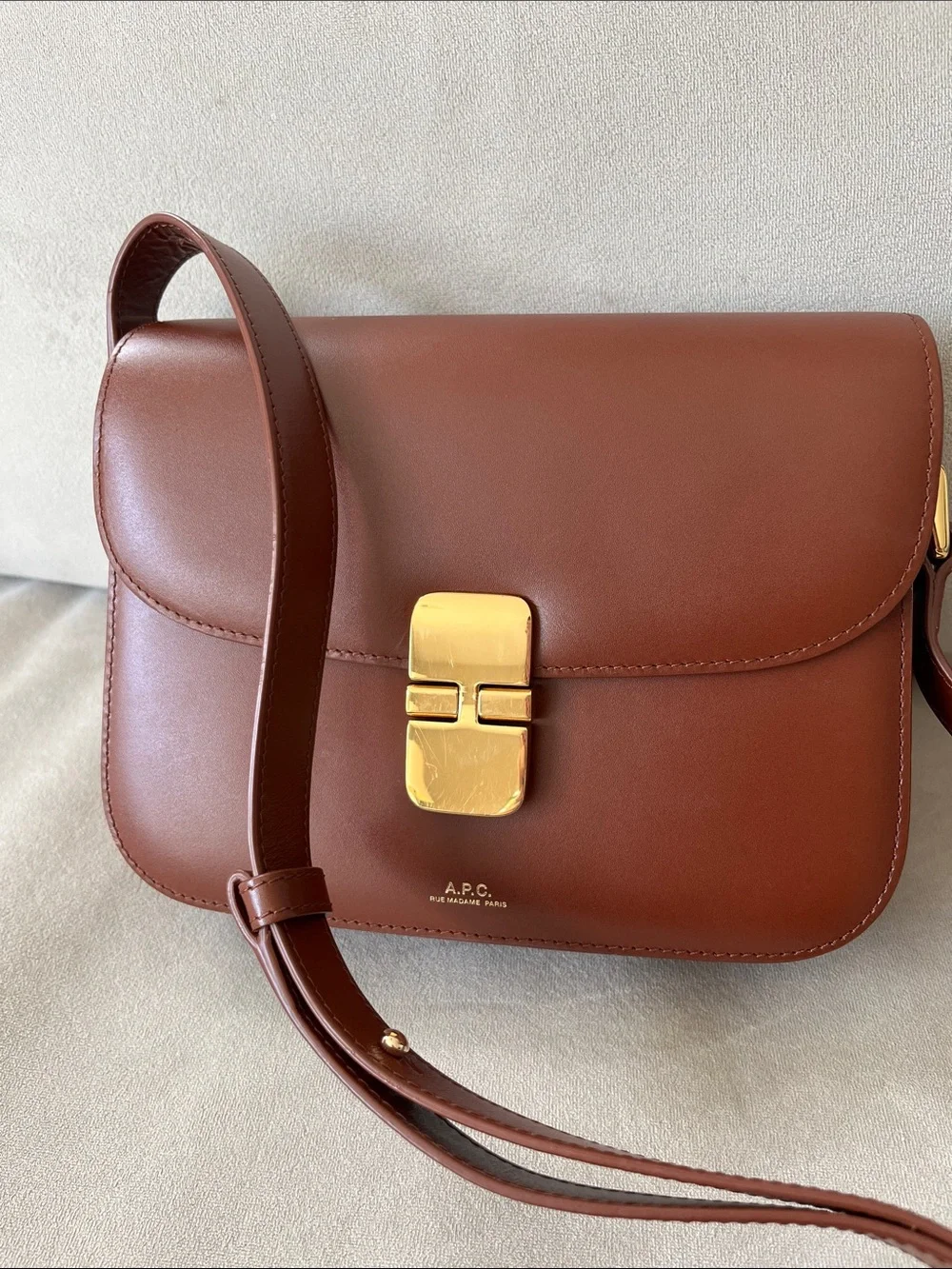 A.P.C. Grace Small Bag Brown